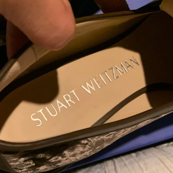Stuart Weitzman Brown Crushed Velvet Soho  Loafers-Truffle - Picture 10 of 16